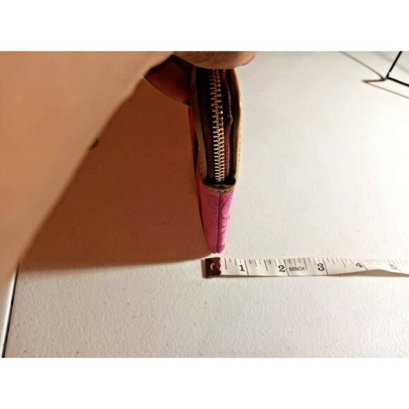 Coach LARGE CORNER ZIP WRISTLET IN SIGNATURE JACQUARD WITH STRIPES NWT $118 - Picture 7 of 12